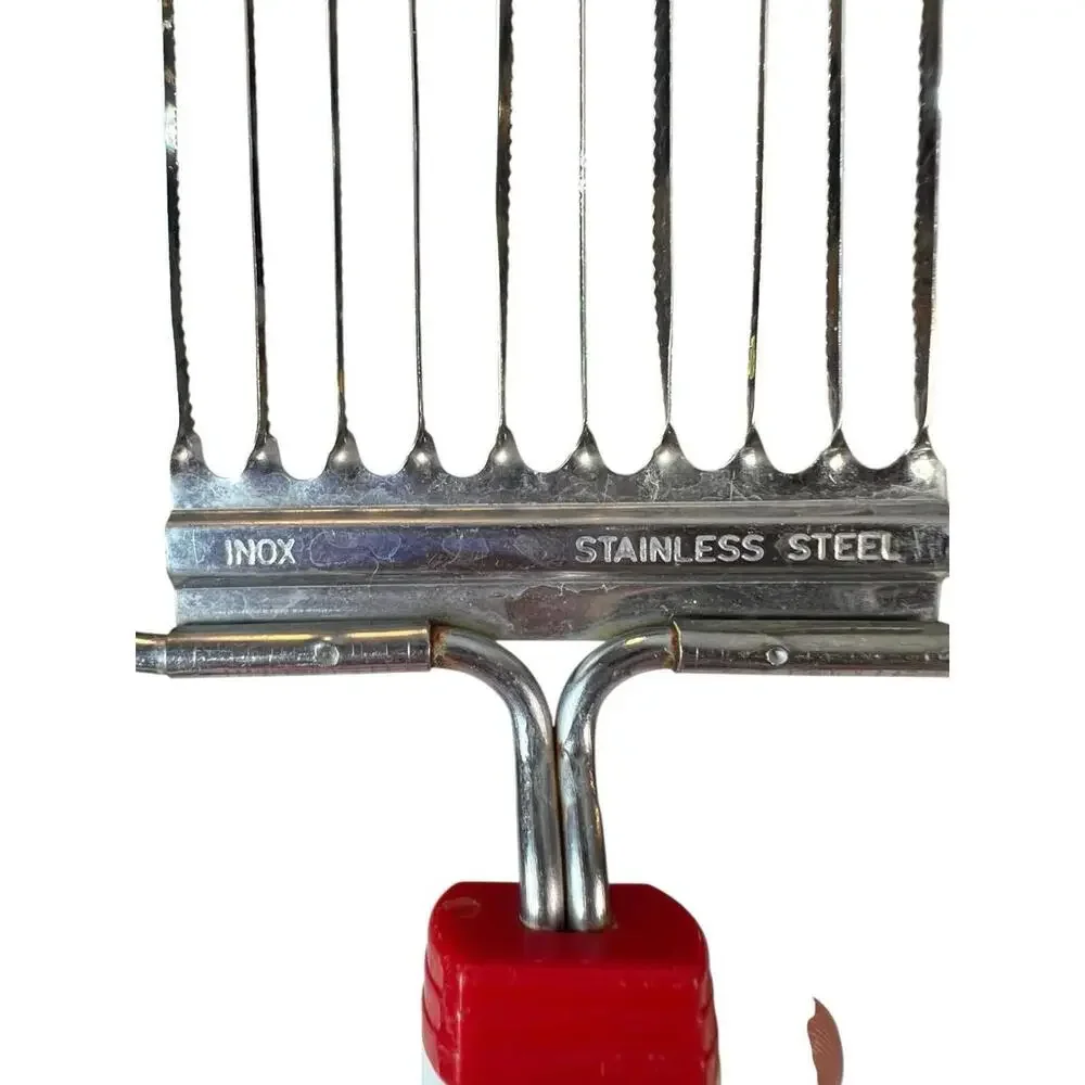 1970s INOX Stainless Steel Crinkle Cutter Slicer Vintage Kitchen Gadget Tool‎
